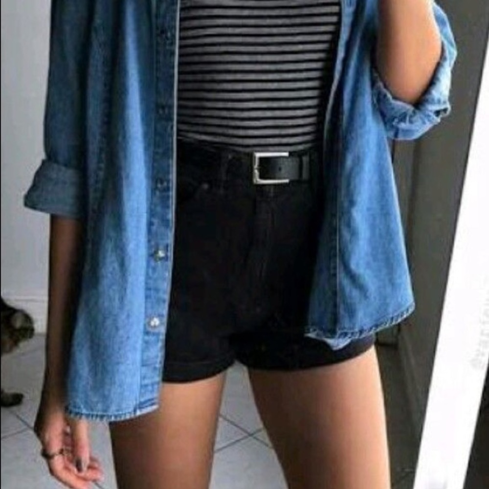 Forever 21 high waisted black shorts